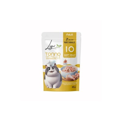 LIGO NATURE JELLY 10 TONNO CON POLLO E GAMBERETTI 85GR