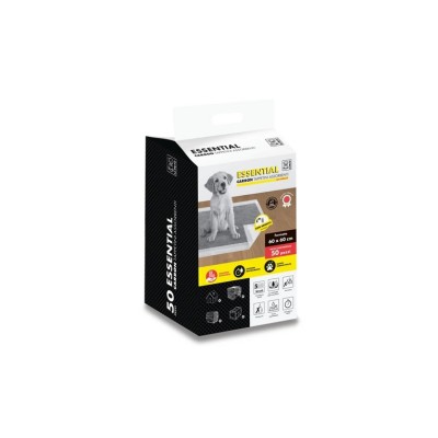 M-PETS ESSENTIAL CARBON TAPPETINI IGIENICI 50PZ 60X60