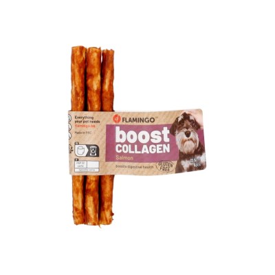 FLAMINGO BOOST BASTONCINI CON SALMONE E COLLAGENE 12,5CM 5PZ