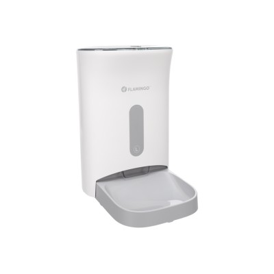 FLAMINGO DISTRIBUTORE ODION BIANCO AUTOMATICO PER CIBO CON TIMER 4,5L
