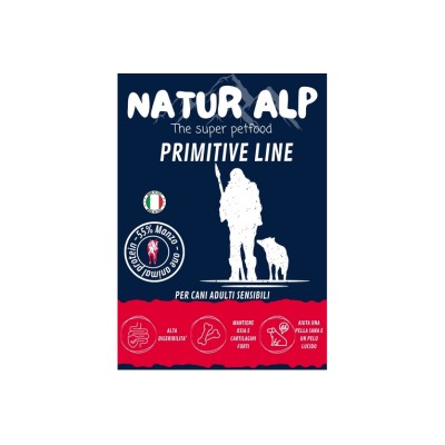 NATUR ALP DOG PRIMITIVE GRAIN FREE MANZO ADULT 2KG