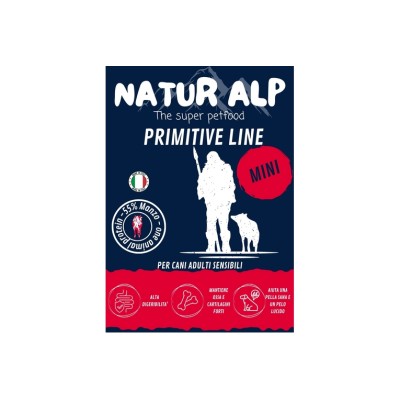 NATUR ALP DOG PRIMITIVE GRAIN FREE MANZO MINI ADULT 2KG