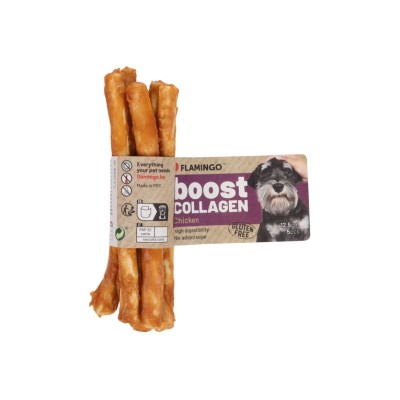 FLAMINGO BOOST BASTONCINI CON POLLO E COLLAGENE 12,5CM 5PZ
