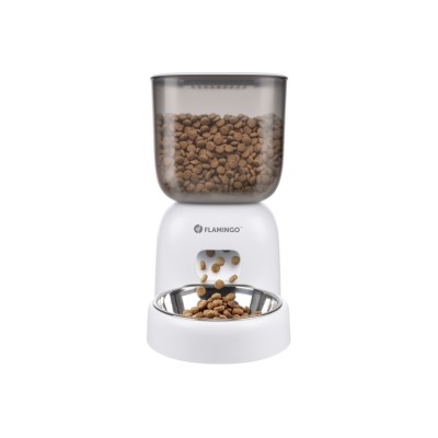FLAMINGO DISTRIBUTORE AUTOMATICO DI CIBO BIANCO 3LT