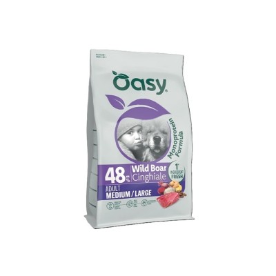 OASY DOG MONOPROTEIN ADULT M/L CINGHIALE 10KG