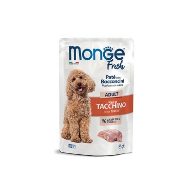 MONGE FRESH DOG ADULT TACCHINO 85GR