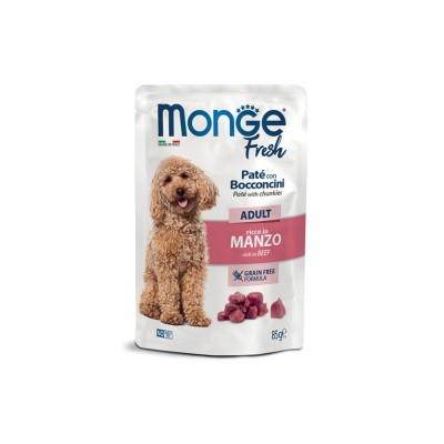 MONGE FRESH DOG ADULT MANZO 85GR