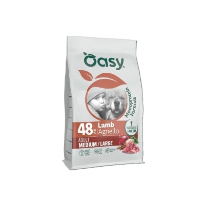 OASY DOG MONOPROTEIN ADULT M/L AGNELLO  10KG