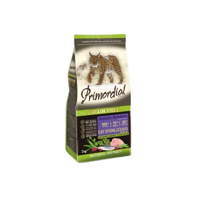 PRIMORDIAL CAT STERILIZZATO TACCHINO E ARINGA 2KG