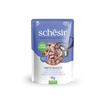 SCHESIR CAT BUSTA COMPLETE TONNETTO CON ALICETTE IN JELLY 85GR