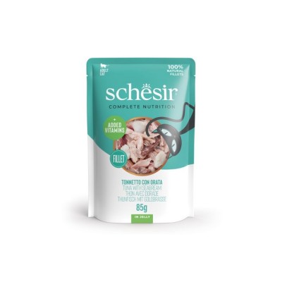 SCHESIR CAT BUSTA COMPLETE TONNETTO CON ORATA IN JELLY 85GR