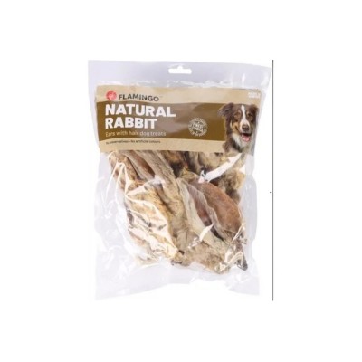 FLAMINGO NATURE SNACK ORECCHIE DI CONIGLIO CON PELO