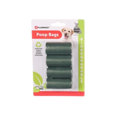 FLAMINGO SACCHETTI BIO VERDE 4X15CM