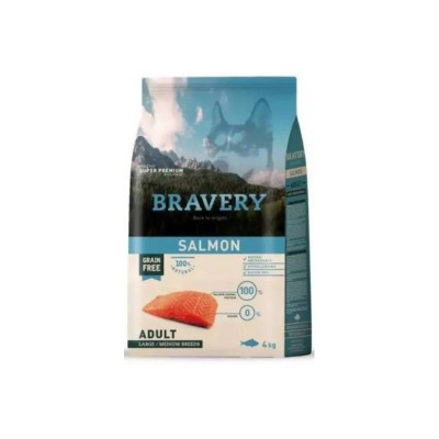 BRAVERY DOG ADULT GRAIN FREE SALMONE 4KG