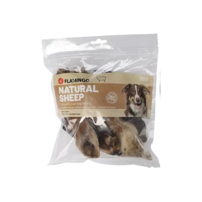 FLAMINGO NATURE SNACK ORECCHIE DI PECORA CON PELO 200GR