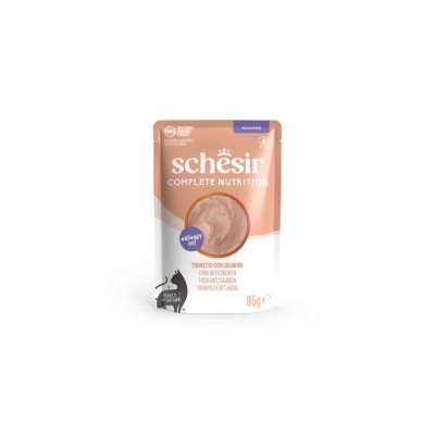 SCHESIR CAT COMPLETE MOUSSE TONNO E SALMONE 85GR