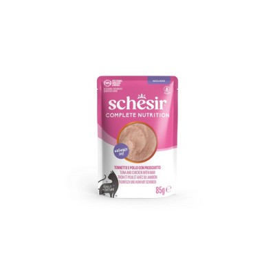 SCHESIR CAT COMPLETE MOUSSE POLLO E PROSCIUTTO 85GR