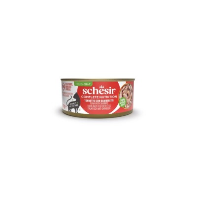 SCHESIR CAT COMPLETE JELLY TONNO E GAMBERETTI 140GR