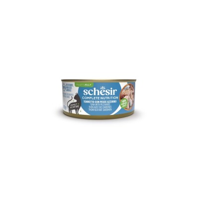 SCHESIR CAT COMPLETE JELLY TONNO E PESCE AZZURRO 140GR