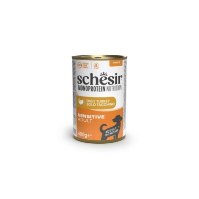 SCHESIR DOG MONOPROTEIN ADULT SENSITIVE TACCHINO 400GR