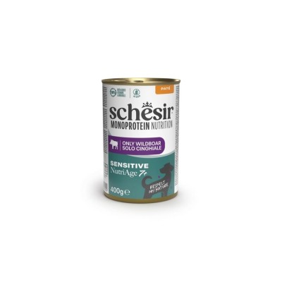 SCHESIR DOG MONOPROTEIN NUTRI AGE +7 SENSITIVE CINGHIALE 400GR
