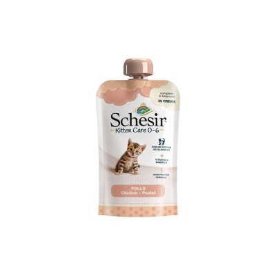 SCHESIR CAT KITTEN CARE CREAM 0-6 MESI POLLO 150GR
