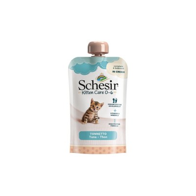 SCHESIR CAT KITTEN CARE CREAM 0-6 MESI TONNO 150GR