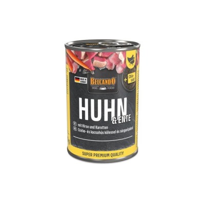 BELCANDO HUHN MIT ENTE MIT HIRSE UND KAROTTEN 400GR