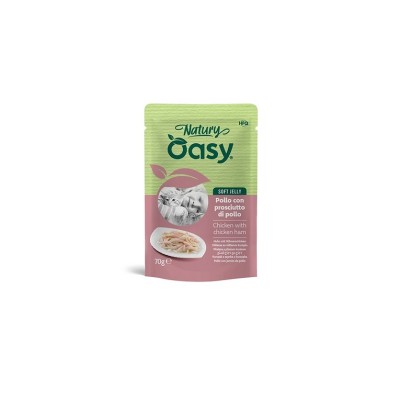 OASY CAT NATURY SOFT JELLY POLLO CON PROSCIUTTO BUSTA 70GR
