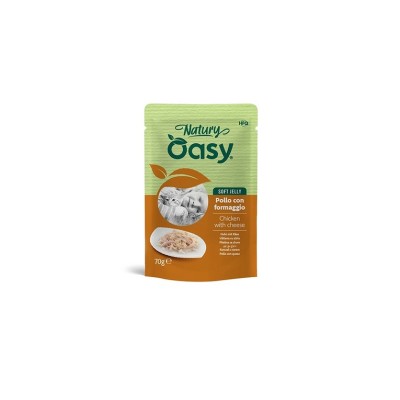 OASY CAT NATURY SOFT JELLY POLLO CON FORMAGGIO BUSTA 70GR