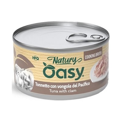 OASY CAT NATURY ADULT TONNETTO CON VONGOLE DEL PACIFICO BROTH 85GR