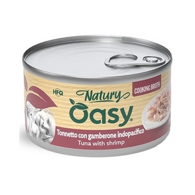 OASY CAT NATURY ADULT TONNETTO CON GAMBERONE INDOPACIFICO BROTH 85GR