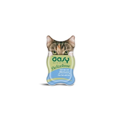 OASY CAT DELICATESSE PATE' MERLUZZO 85GR