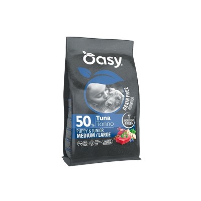 OASY DOG GRAIN FREE MONOPROTEIN PUPPY TONNO M/L 10KG
