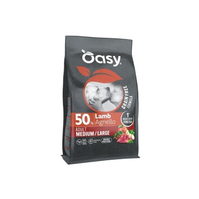 OASY DOG GRAIN FREE MONOPROTEIN ADULT AGNELLO M/L 10KG