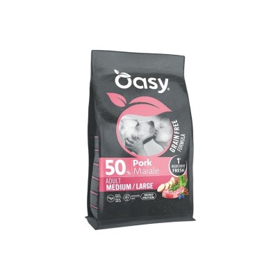 OASY DOG GRAIN FREE MONOPROTEIN ADULT MAIALE M/L 10KG