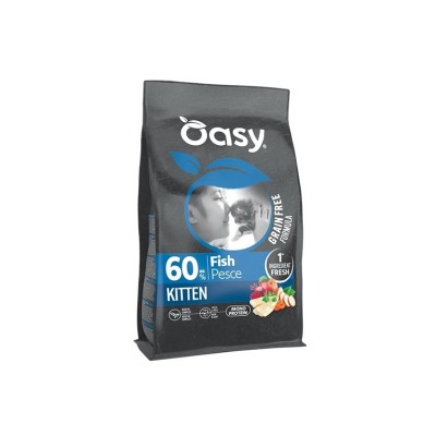 OASY CAT GRAIN FREE MONOPROTEIN KITTEN PESCE 300GR