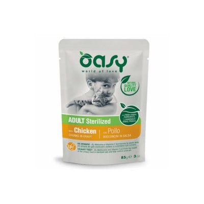 OASY CAT BOCCONCINI STERILIZED POLLO 85GR