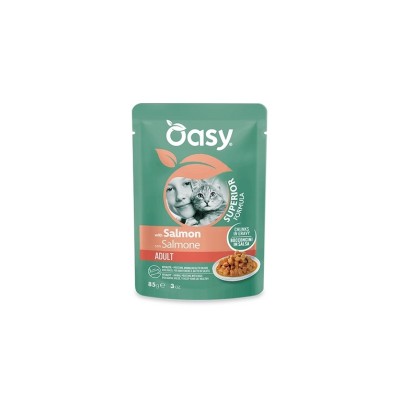 OASY CAT SUPERIOR BOCCONCINI ADULT SALMONE 85GR