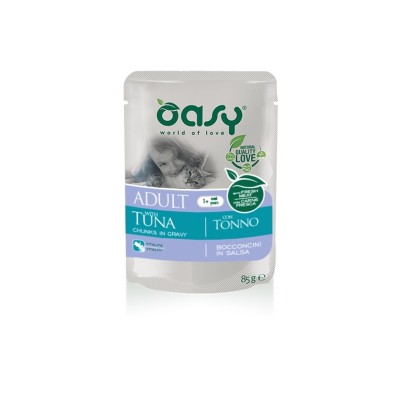 OASY CAT BOCCONCINI ADULT TONNO 85GR