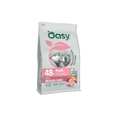 OASY DOG MONOP. ADULT M/L MAIALE 10KG