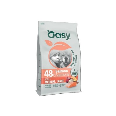OASY DOG MONOPROTEIN ADULT M/L SALMONE 10KG