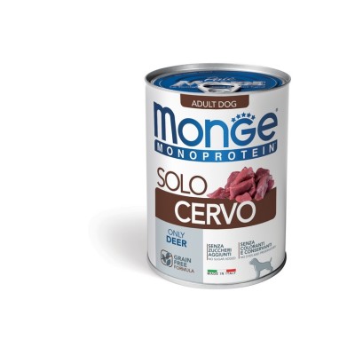 MONGE MONOPROTEICO SOLO ADULT CERVO 400GR