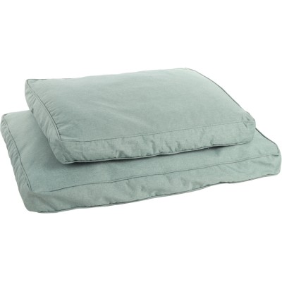 FLAMINGO CUSCINO GENEVE RETTANGOLO VERDE CHIARO CON ORLO 100X70X12XM
