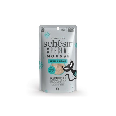 SCHESIR SPECIAL MOUSSE SKIN&COAT SALMONE CON POLLO 70GR
