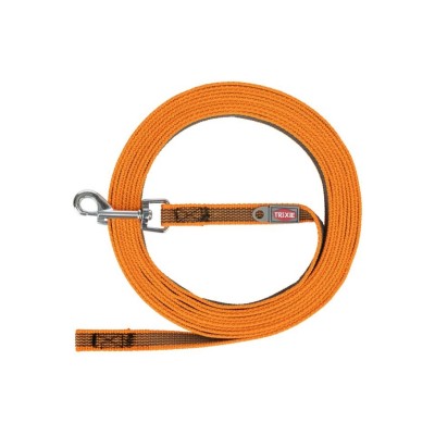 TRIXIE LUNGHINA RIVES GOMMA ARANCIONE S/M 5MT