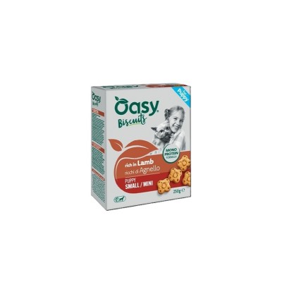 OASY SNACK DOG PUPPY BISCOTTI MONOP.MINI AGNELLO 250GR