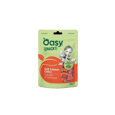 OASY SNACKY CAT CUBETTI DI SALMONE 30GR