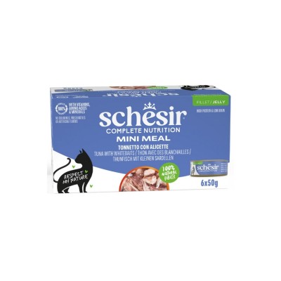 SCHESIR CAT MULTIPACK JELLY COMPLETE TONNETTO E ALICETTE 6x50GR