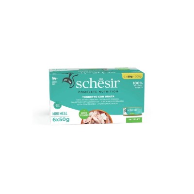 SCHESIR CAT MULTIPACK JELLY COMPLETE TONNETTO E ORATA 6x50GR